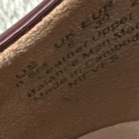 Naturalizer Nieves Chunky Platform Loafers Shoes Patent Leather Burgundy 8.5 - Picture 4 of 6